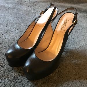 Yves Saint Laurent YSL Tribtoo Slingback Heels
